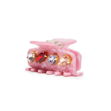Load image into Gallery viewer, RHUBARB MINI CRYSTAL CLAW CLIP
