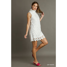 Load image into Gallery viewer, Floral Lace High Neck Sleeveless Dress
