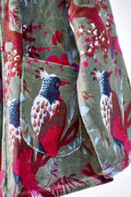 Load image into Gallery viewer, Astrid Velvet Jacket Green OS

