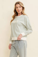 Load image into Gallery viewer, CT13524B - BEACH STRIPED PULLOVER TOP
