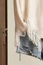Load image into Gallery viewer, Oversize Round Neck Sweater with Fringe
