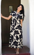 Load image into Gallery viewer, Carrie Cotton Dress Black Ivory
