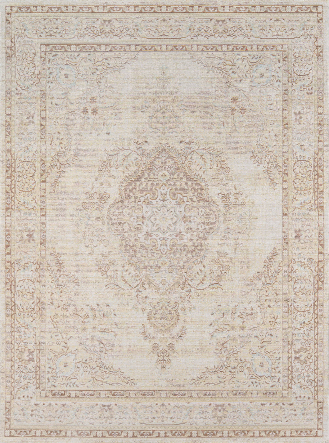 Momeni Isabella Ivory Medallion Area Rug