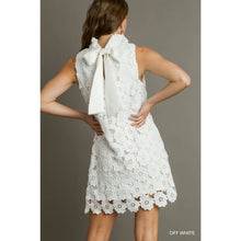 Load image into Gallery viewer, Floral Lace High Neck Sleeveless Dress
