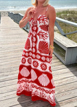 Load image into Gallery viewer, Resort Style Sea Creature Print Slip Dress
