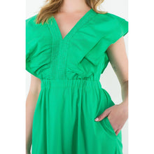 Load image into Gallery viewer, Ruffle Shoulder Tiered Floral Maxi Dress
