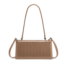 Load image into Gallery viewer, Abigail Clutch - Recycled Vegan Bag - Sand Pleated
