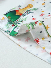 Load image into Gallery viewer, Bottle Star &amp; Goblet Print Comfy Pajama Set
