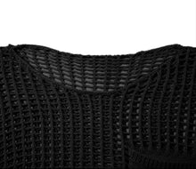 Load image into Gallery viewer, Hollow Out Knit Drop Sleeve Sweater
