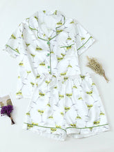 Load image into Gallery viewer, Bottle Star &amp; Goblet Print Comfy Pajama Set
