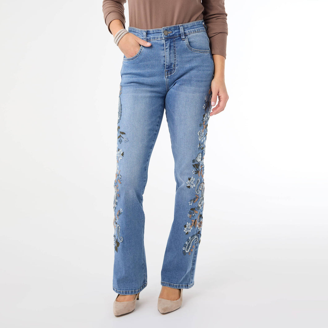 EverStretch Baby Bootcut with Side Embroidery - Fall