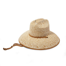 Load image into Gallery viewer, Natural Straw Checkered Hat
