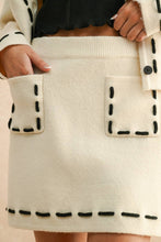 Load image into Gallery viewer, S5683ST   STITCH PATTERN DETAILED KNIT SKIRT
