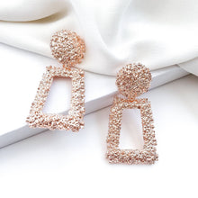 Load image into Gallery viewer, Luxe Aztec Rose Gold Earrings
