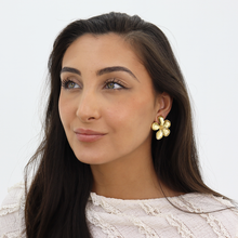 Load image into Gallery viewer, Large Flower Clip-On Earrings - Large &amp; Eye-Catching
