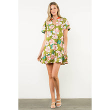 Load image into Gallery viewer, Puff Sleeve Floral Print Dress
