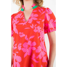 Load image into Gallery viewer, Puff Sleeve Floral Print Dress
