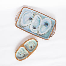 Load image into Gallery viewer, Wooden Serving Tray (Rectangle) - Coastal Oysters
