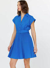Load image into Gallery viewer, Pleated Shirts Mini Dress
