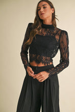Load image into Gallery viewer, Romantic Lace Long sleeve Blouse Top
