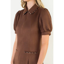 Load image into Gallery viewer, Suede Short Sleeeve Dress
