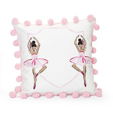 Load image into Gallery viewer, Ballerina Pom Pom Pillow

