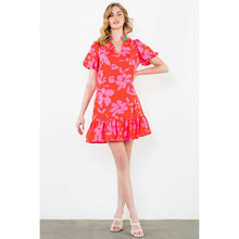 Load image into Gallery viewer, Puff Sleeve Floral Print Dress
