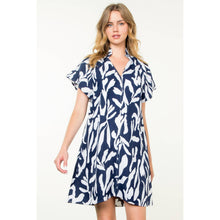 Load image into Gallery viewer, Flutter Sleeve Print Dress
