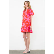 Load image into Gallery viewer, Puff Sleeve Floral Print Dress
