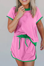 Load image into Gallery viewer, Colorblock Drop Shoulder T Shirt &amp; Skirt Set | S-XL
