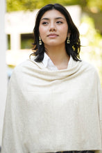 Load image into Gallery viewer, Cashmere Poncho Oatmeal 
