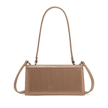 Load image into Gallery viewer, Abigail Clutch - Recycled Vegan Bag - Sand Pleated
