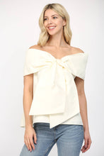 Load image into Gallery viewer, BIG BOW OFF THE SHOULDER TOP
