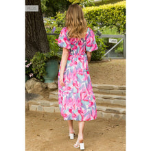 Load image into Gallery viewer, /Size XL/ Puff Sleeve Flower Print Dress
