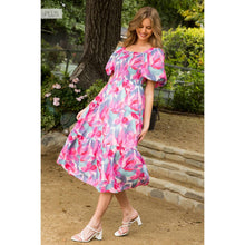 Load image into Gallery viewer, /Size XL/ Puff Sleeve Flower Print Dress

