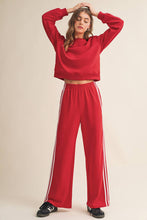 Load image into Gallery viewer, Stripe Cropped Top &amp; Wide Leg Pants 2pcs Set | S-XL
