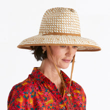 Load image into Gallery viewer, Natural Straw Checkered Hat
