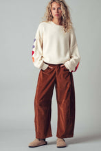 Load image into Gallery viewer, Rainbow Lettering Christmas Knit Sweater
