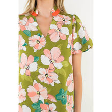 Load image into Gallery viewer, Puff Sleeve Floral Print Dress
