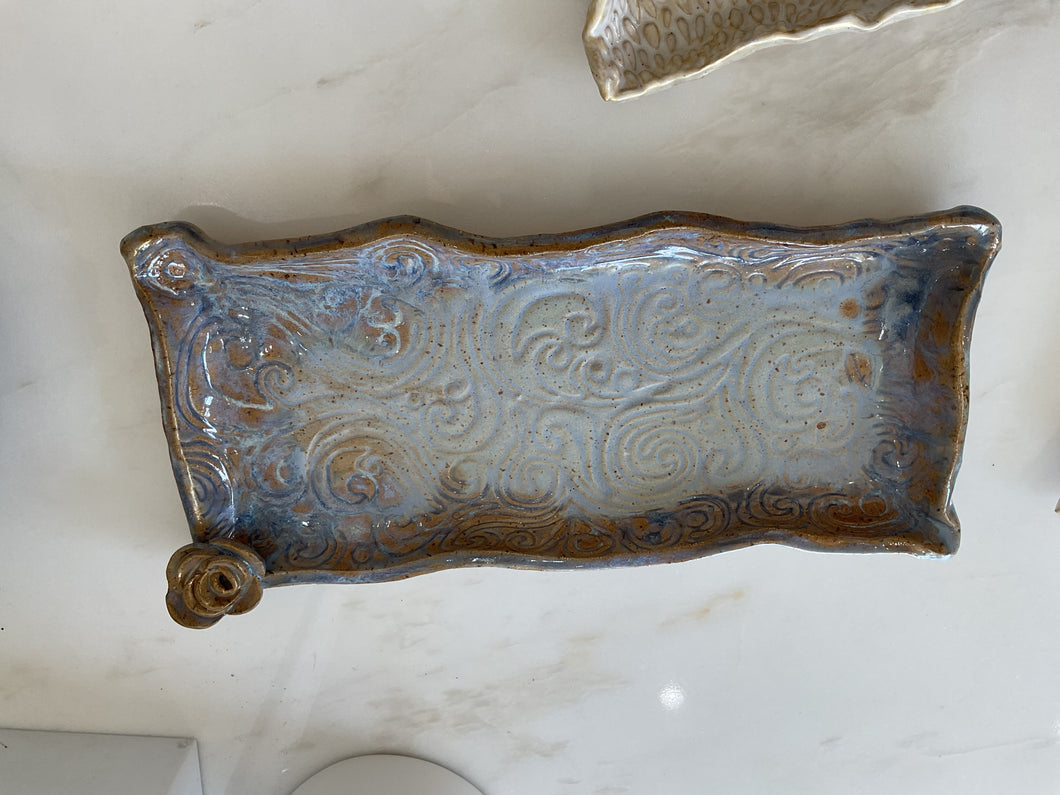 Blue Swirl Tray