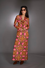 Load image into Gallery viewer, CW- Cowl Neck Long Sleeve Dress
