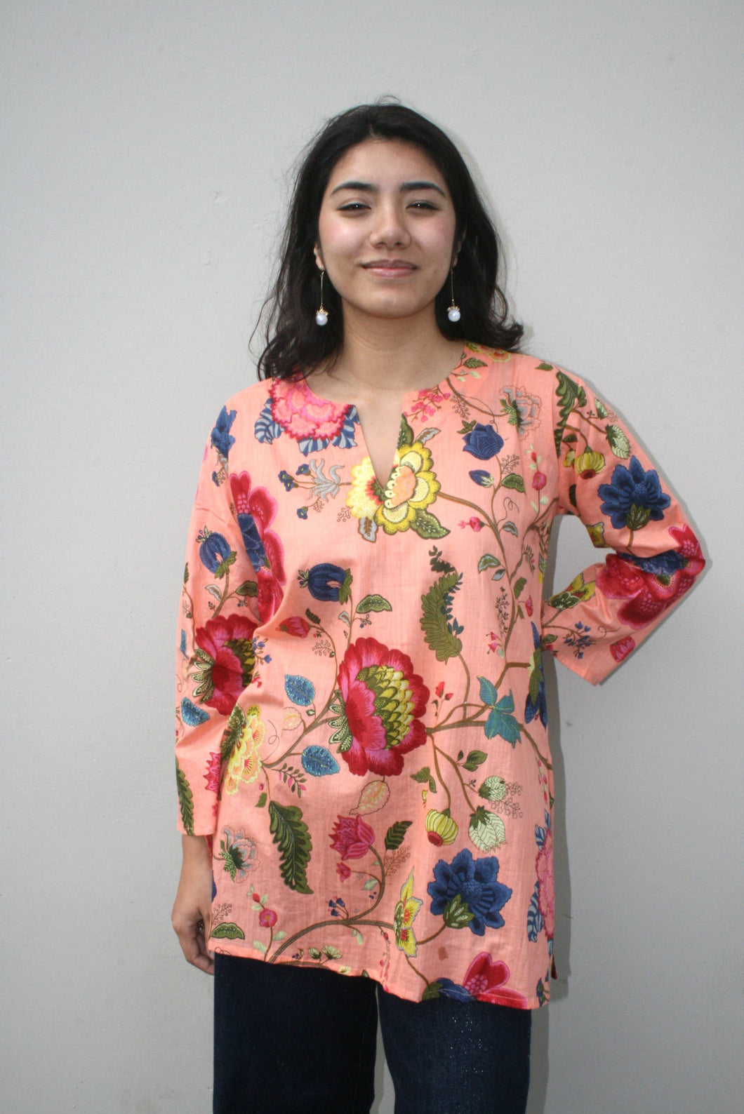 Cotton Tunic- Persimmon