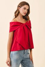 Load image into Gallery viewer, Bow Accented Off The Shoulder Top
