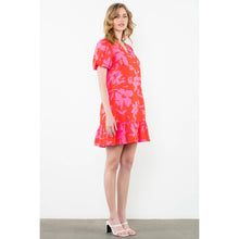 Load image into Gallery viewer, Puff Sleeve Floral Print Dress
