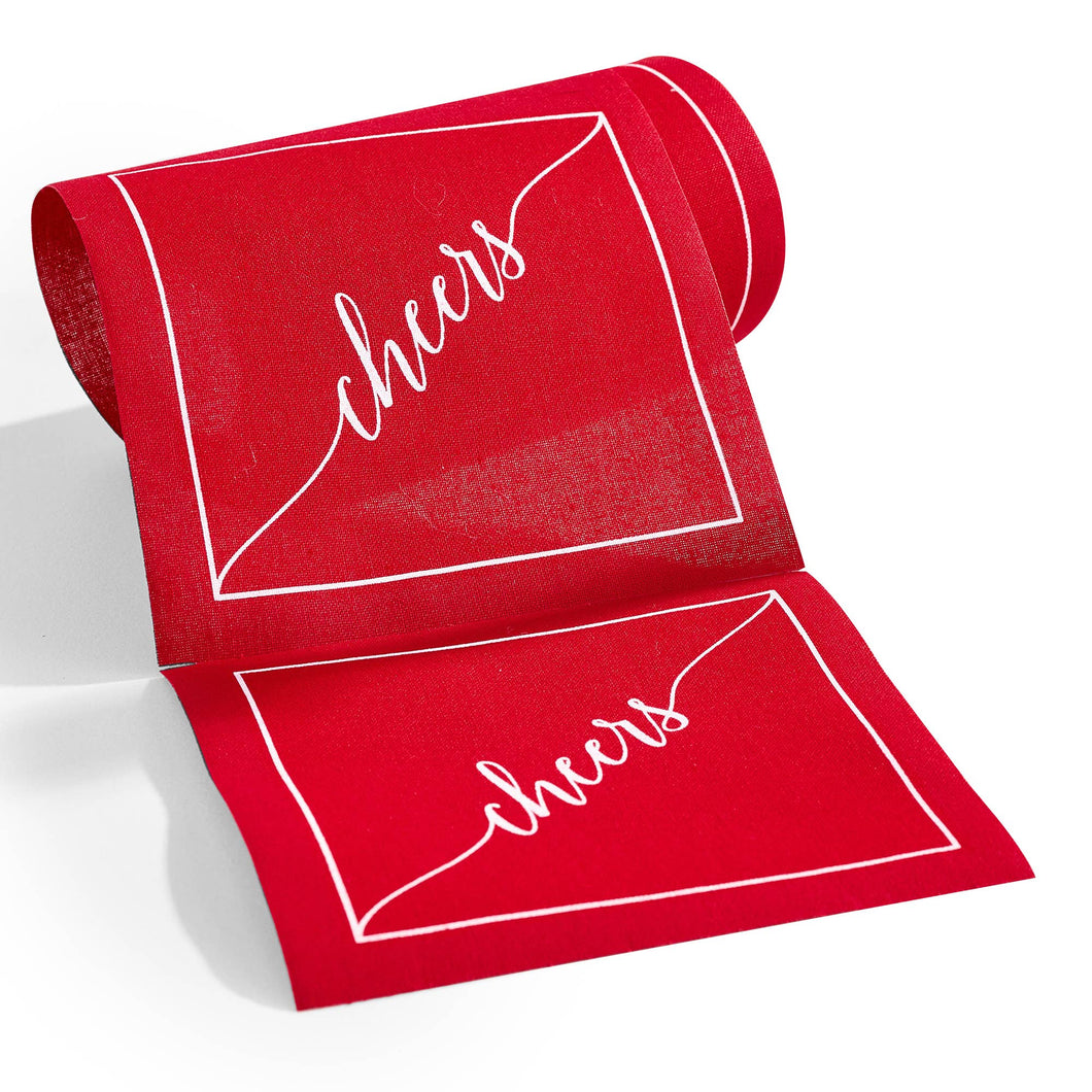 The Red Carpet Cheers Luxury Disposable Cotton Napkins