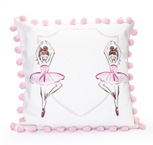 Load image into Gallery viewer, Ballerina Pom Pom Pillow

