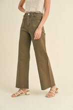 Load image into Gallery viewer, MMP1913   STRAIGHT WIDE LEG PANTS WITH FRONT POCKET
