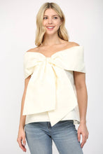 Load image into Gallery viewer, BIG BOW OFF THE SHOULDER TOP
