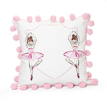 Load image into Gallery viewer, Ballerina Pom Pom Pillow

