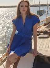 Load image into Gallery viewer, Pleated Shirts Mini Dress
